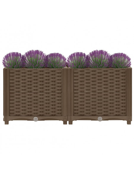 Fioriera Rialzata 80x40x38 cm in Polipropilene