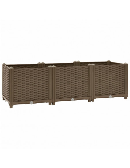 Fioriera Rialzata 120x40x38 cm in Polipropilene