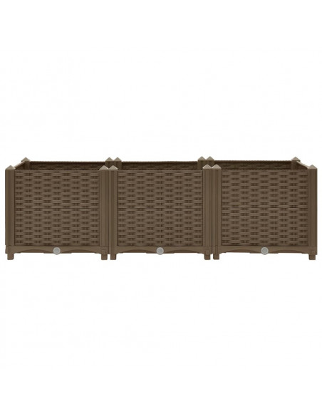 Fioriera Rialzata 120x40x38 cm in Polipropilene