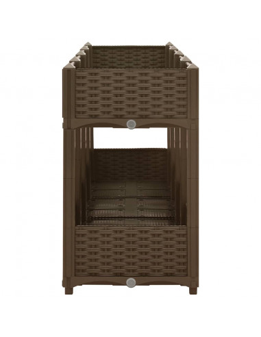 Fioriera Rialzata 160x40x71 cm in Polipropilene