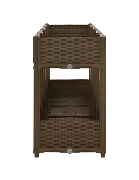 Fioriera Rialzata 160x40x71 cm in Polipropilene