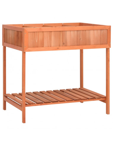 Fioriera per Erbe Aromatiche 80x60x80cm Legno Massello di Abete