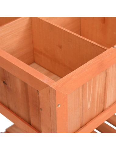 Fioriera per Erbe Aromatiche 80x60x80cm Legno Massello di Abete