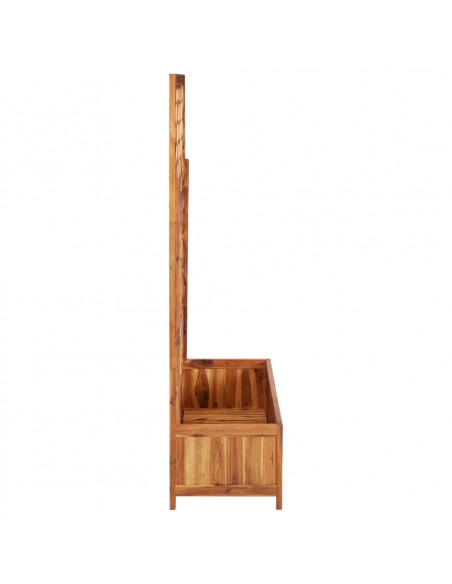 Letto Rialzato con Graticcio 85x38x150 cm in Massello di Acacia
