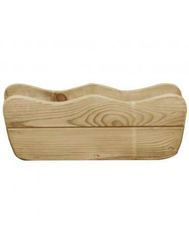 Letto Rialzato da Giardino 50x18x18 cm Legno di Pino Impregnato