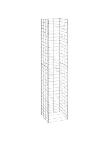 Fioriere Rialzate a Gabbione 3 pz 30x30x150 cm in Ferro