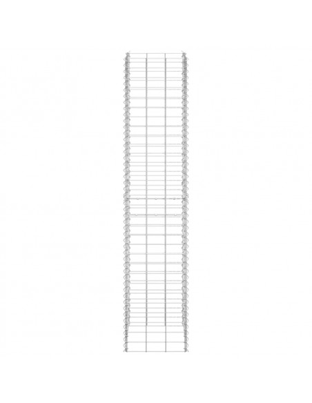 Fioriere Rialzate a Gabbione 3 pz 30x30x150 cm in Ferro