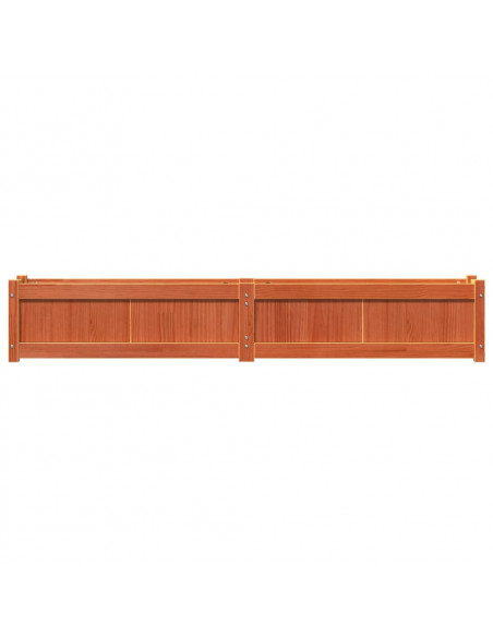 Fioriera Giardino Marrone Cera 180x31x31 cm Legno Massello Pino