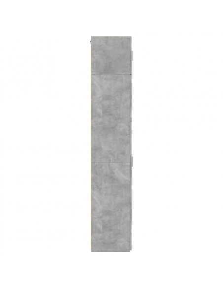 Mobile Sottile Grigio Cemento 50x42,5x225 cm in Truciolato