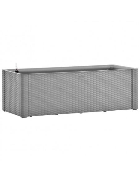 Letto Rialzato da Giardino con Irrigazione Grigio 100x43x33cm