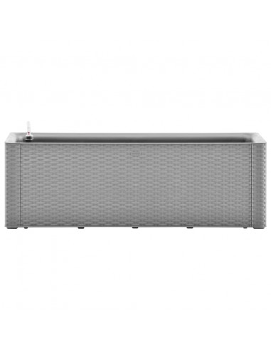 Letto Rialzato da Giardino con Irrigazione Grigio 100x43x33cm