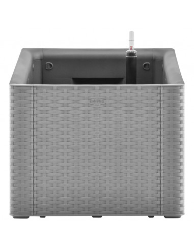 Letto Rialzato da Giardino con Irrigazione Grigio 100x43x33cm