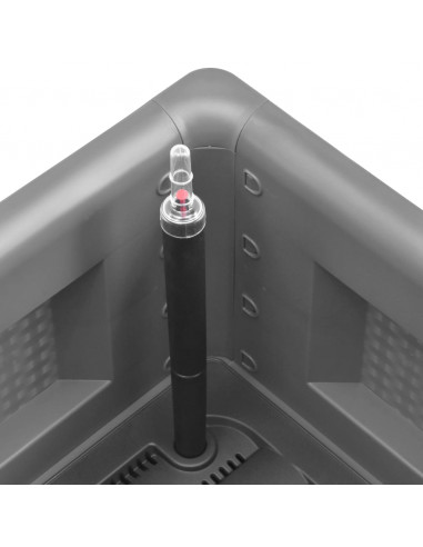 Letto Rialzato da Giardino con Irrigazione Grigio 100x43x33cm