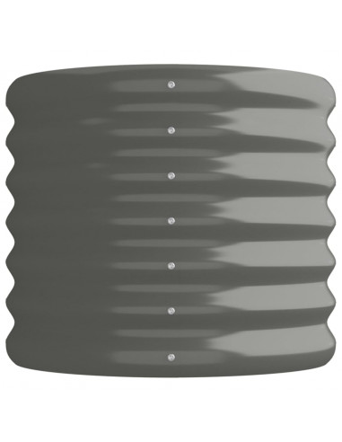 Letto Giardino Acciaio Verniciato a Polvere 114x40x36 cm Grigio