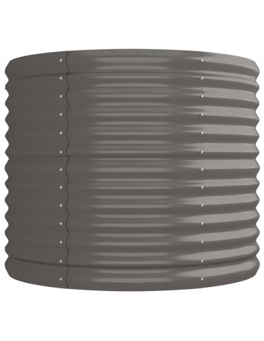 Letto Giardino Acciaio Verniciato a Polvere 224x80x68 cm Grigio