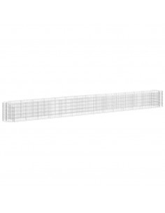 Gabbione con Letto Rialzato in Acciaio Zincato 540x50x50 cm 2