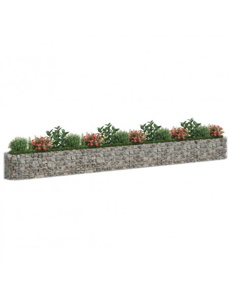 Gabbione con Letto Rialzato in Acciaio Zincato 540x50x50 cm