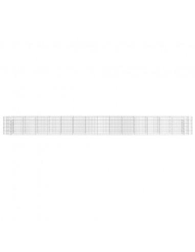 Gabbione con Letto Rialzato in Acciaio Zincato 540x50x50 cm