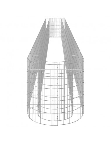Gabbione con Letto Rialzato in Acciaio Zincato 540x50x50 cm