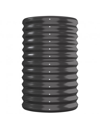 Letto da Giardino in Acciaio a Polvere 260x40x68 cm Antracite