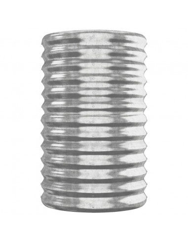 Letto Giardino Acciaio Verniciato a Polvere 260x40x68cm Argento