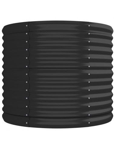 Letto da Giardino in Acciaio a Polvere 296x80x68 cm Antracite