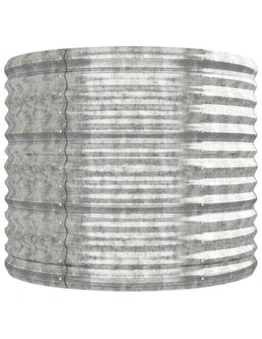 Letto Giardino Acciaio Verniciato a Polvere 296x80x68cm Argento