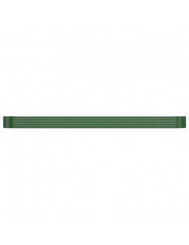 Letto Giardino Acciaio Zincato 544x100x36 cm Verde