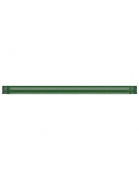 Letto Giardino Acciaio Zincato 544x100x36 cm Verde