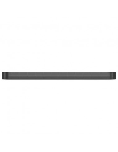 Letto da Giardino in Acciaio a Polvere 544x100x36 cm Antracite