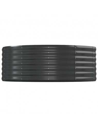 Letto da Giardino in Acciaio a Polvere 544x100x36 cm Antracite