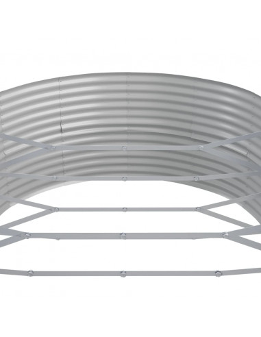 Letto da Giardino in Acciaio a Polvere 544x100x36 cm Antracite