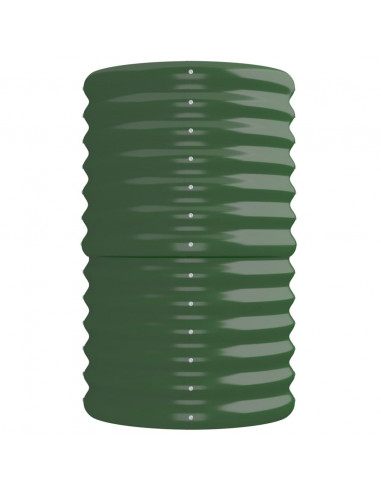 Letto Giardino Acciaio Verniciato a Polvere 224x40x68 cm Verde