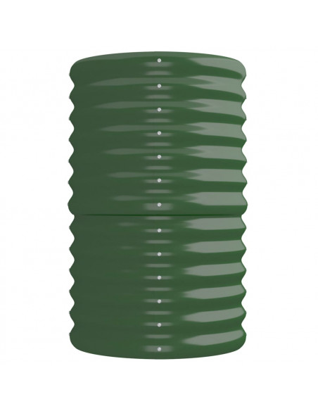 Letto Giardino Acciaio Verniciato a Polvere 224x40x68 cm Verde