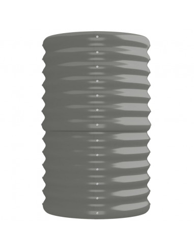 Letto Giardino Acciaio Verniciato a Polvere 224x40x68 cm Grigio