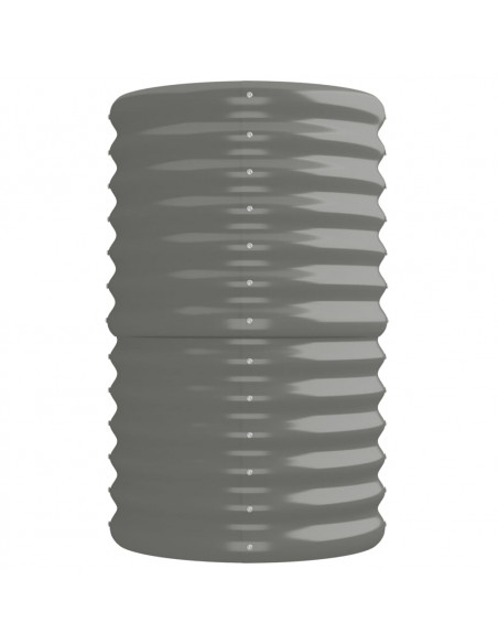 Letto Giardino Acciaio Verniciato a Polvere 224x40x68 cm Grigio