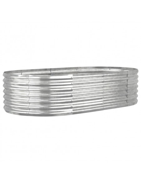 Letto Giardino Acciaio Verniciato a Polvere 152x80x36cm Argento