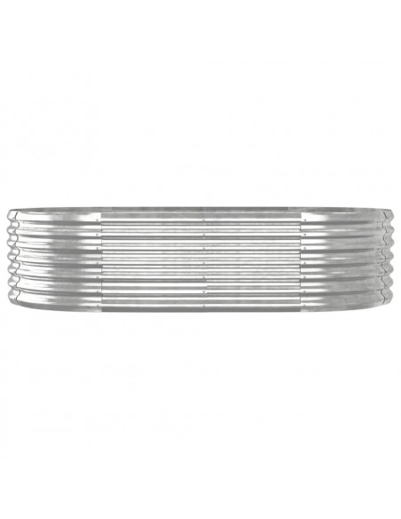 Letto Giardino Acciaio Verniciato a Polvere 152x80x36cm Argento