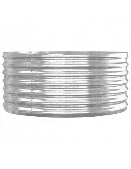 Letto Giardino Acciaio Verniciato a Polvere 152x80x36cm Argento