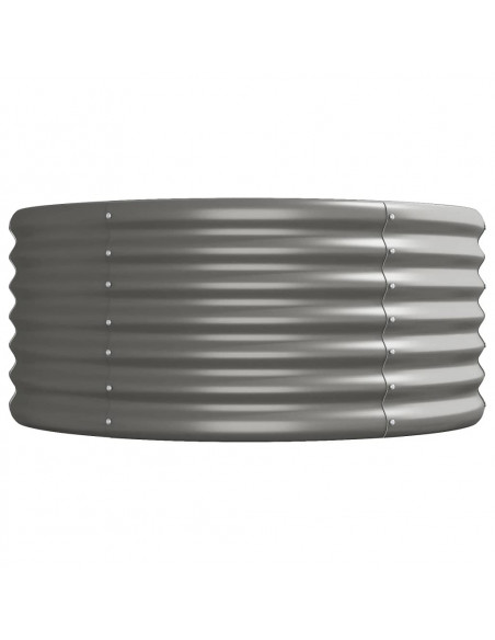 Letto Giardino Acciaio Verniciato a Polvere 512x80x36 cm Grigio