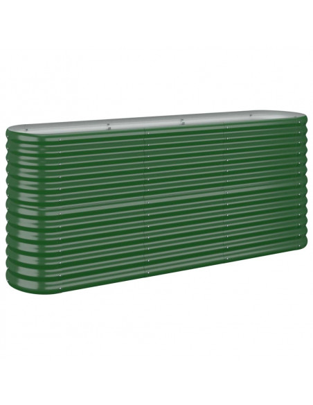 Letto Giardino Acciaio Verniciato a Polvere 152x40x68 cm Verde