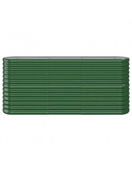 Letto Giardino Acciaio Verniciato a Polvere 152x40x68 cm Verde