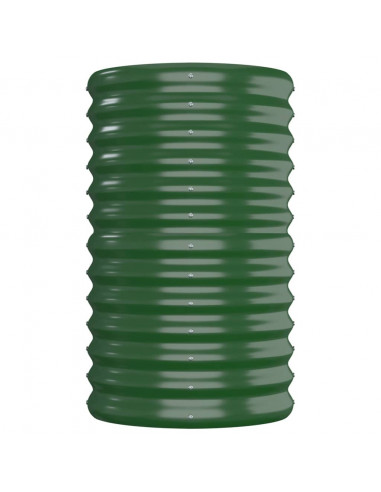 Letto Giardino Acciaio Verniciato a Polvere 152x40x68 cm Verde