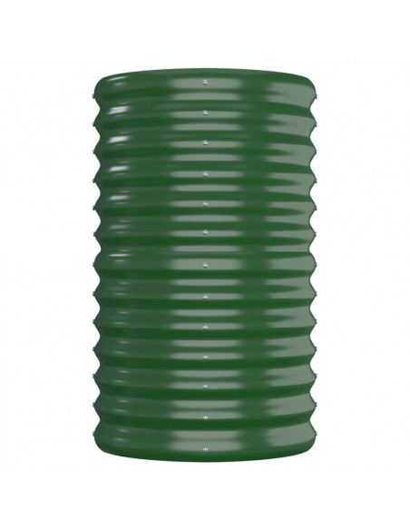 Letto Giardino Acciaio Verniciato a Polvere 152x40x68 cm Verde