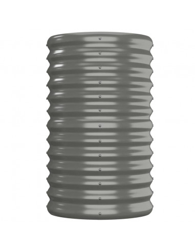 Letto Giardino Acciaio Verniciato a Polvere 152x40x68 cm Grigio