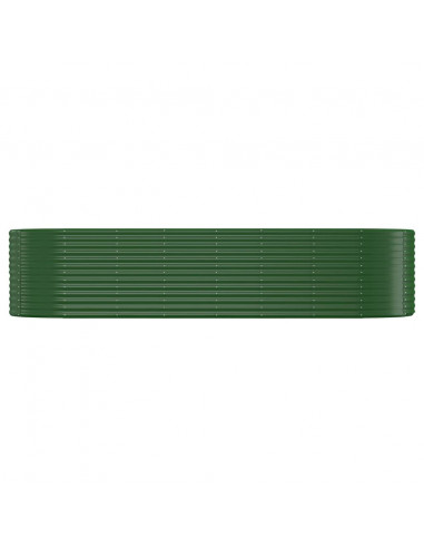 Letto Giardino Acciaio Zincato 322x100x68 cm Verde