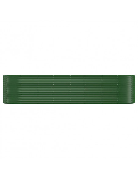 Letto Giardino Acciaio Zincato 322x100x68 cm Verde