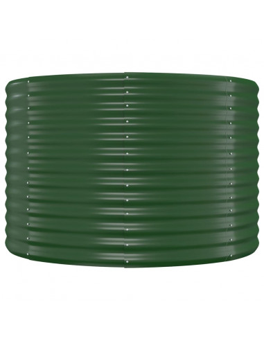 Letto Giardino Acciaio Zincato 322x100x68 cm Verde