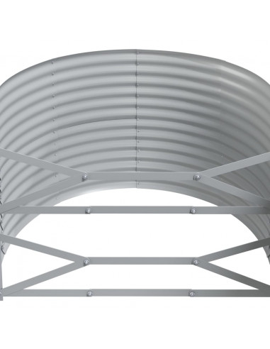 Letto Giardino Acciaio Verniciato a Polvere 507x100x68cm Grigio