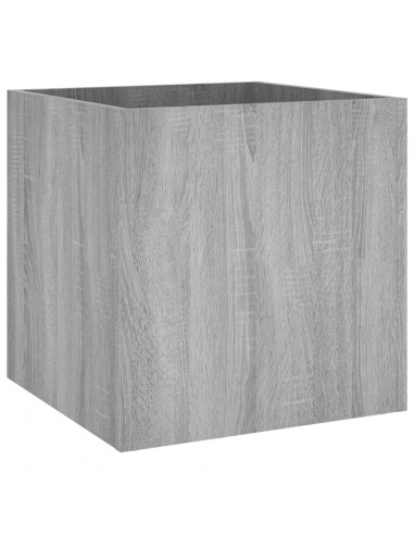 Fioriera Grigio Sonoma 40x40x40 cm in Legno Multistrato